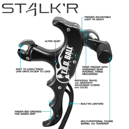 T.R.U. Ball Stalk'r 4 finger - Black